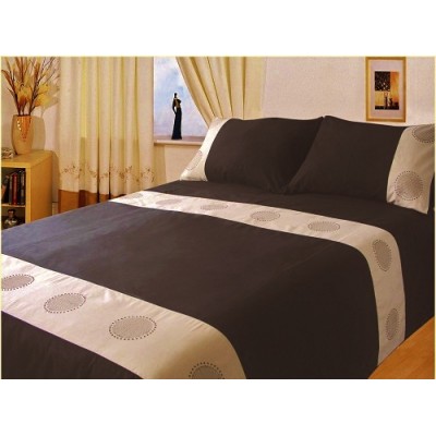 LIVE - embroidered duvet cover set and 2 pillowcases QUEEN