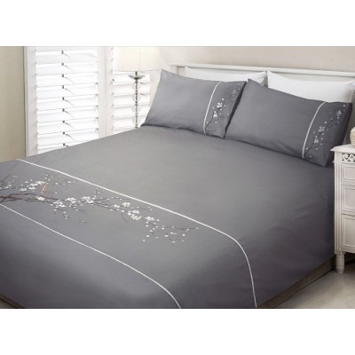 LORD - embroidered duvet cover set and 2 pillowcases